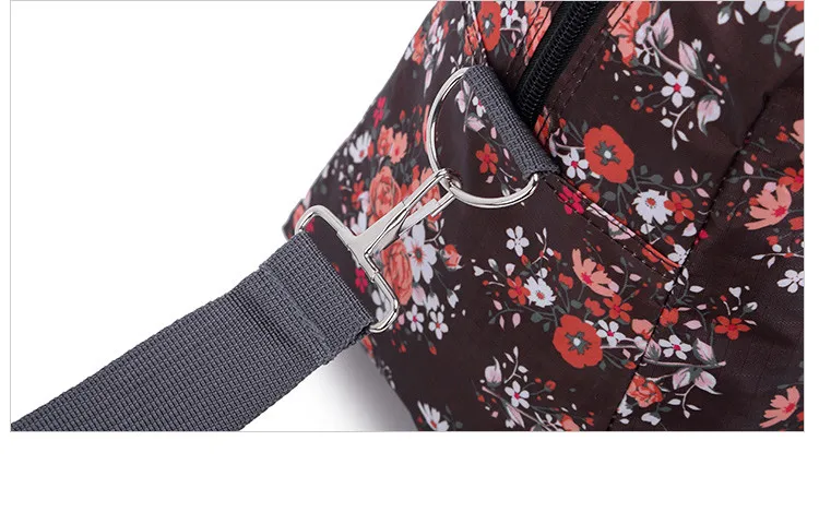 Для женщин Дорожные сумки Сумки 2018 Новая мода Портативный Чемодан сумка Цветочный принт Duffel сумки Водонепроницаемый спортивная сумка для