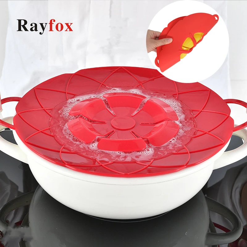 

Kitchen Accessories Silicone Lid Spill Stopper Boil Cover For Pot Cooking Tools Flower Cookware Multi-function Kitchen Gadgets