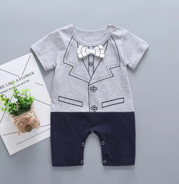 

Unisex Baby Rompers Short Sleeve Cottom O-Neck 0-12M Newborn Boys&Girls Roupas Top Quality Bebe Summer Clothes