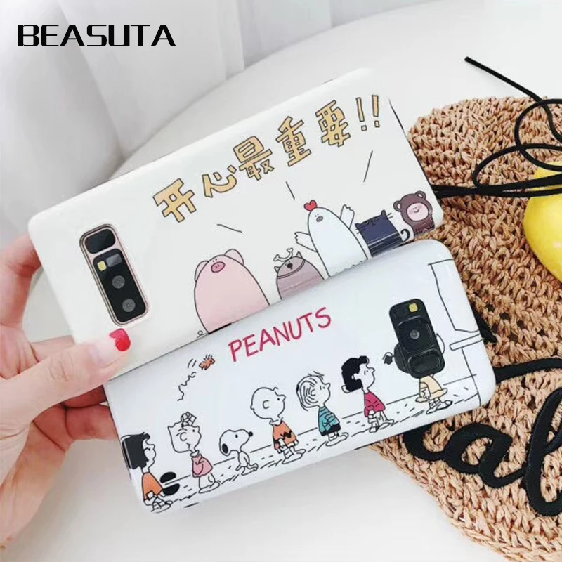 

Cartoon dog Snoopys phone case for Huawei mate20 10 nova3 P20pro silicone soft case for Samsung s8 s9 s7edge note8 note9 s8plus