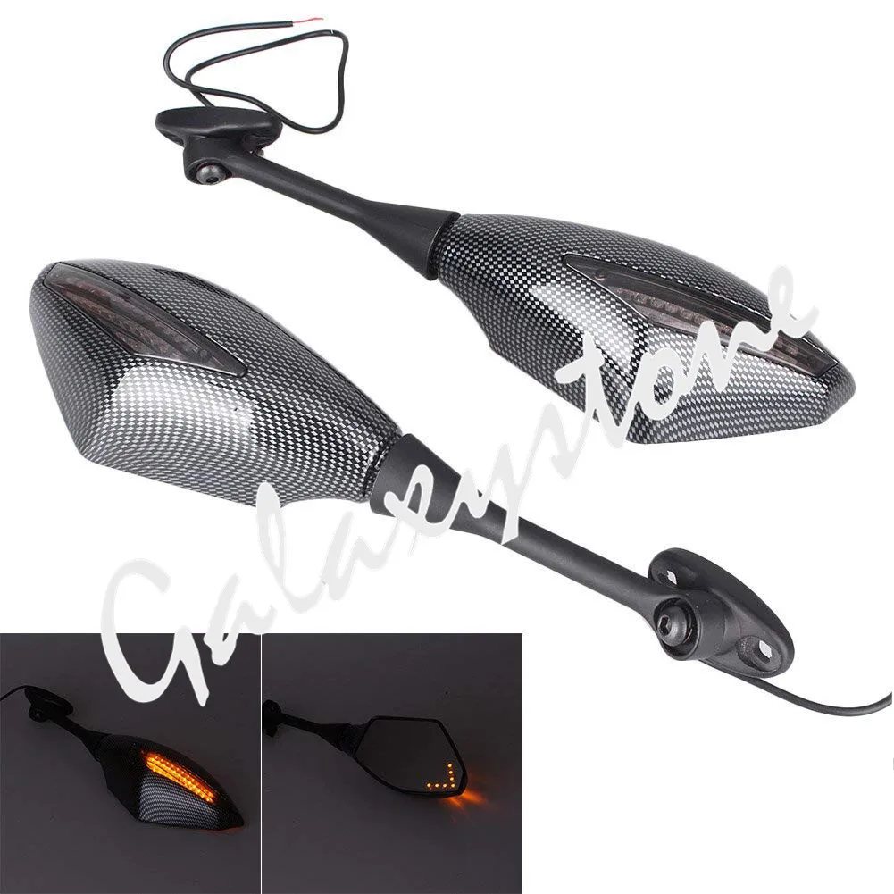 

Motorcycle Turn Signal Matte Black Mirrors Left Right Rearview Mirror for Honda CBR600RR 2003 2004 2005 2006 2007 2008