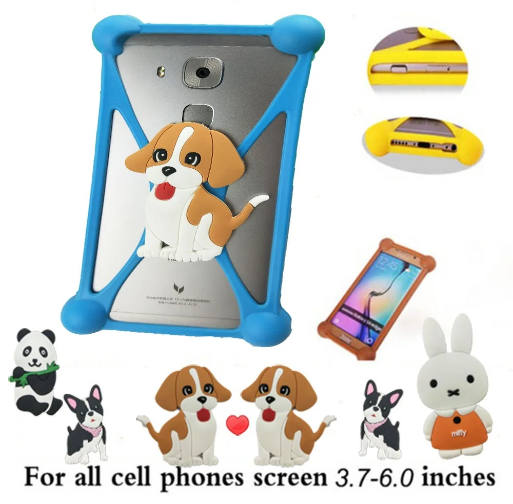 

Universal 3D Cartoon Soft Silicon Rubber Case For Lenovo a536 s60 s850 Nokia lumia 535 640 630 Special Flexible Phone Case Frame