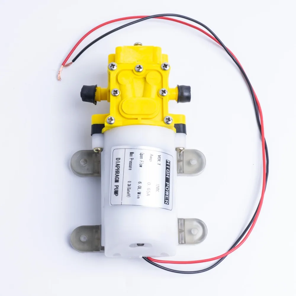 Высокое качество 5L/Min DC12V 2.5A мембранный Водяной насос маленький безопасный насос высокого давления самовсасывающий 0.8Mpa