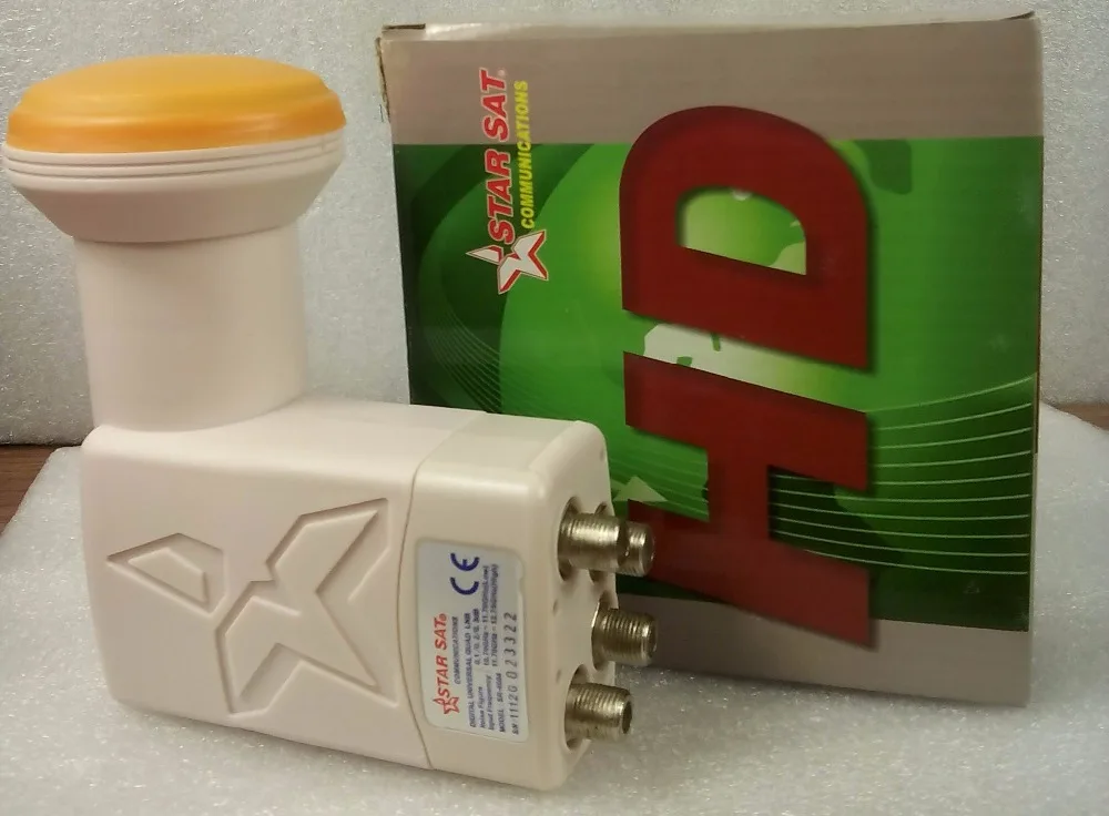

STARSAT QUAD LNB SR-4604 Universal Ku band MPEG4 MPEG2 1080P FULL HD