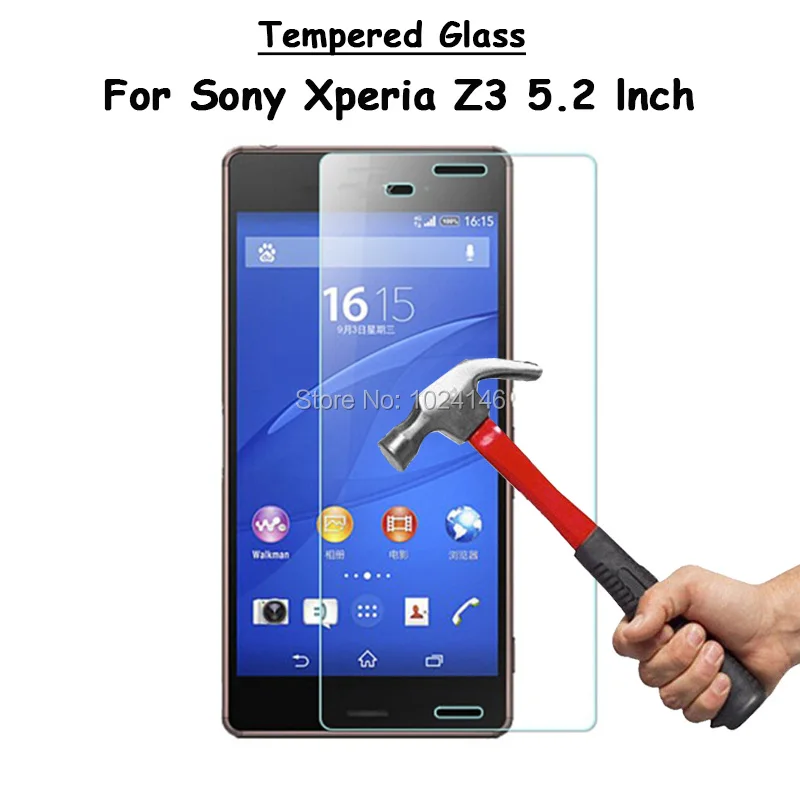 Для Sony Xperia Z3 / Dual 5 2 &quotНовая защита для экрана из закаленного стекла ультратонкая