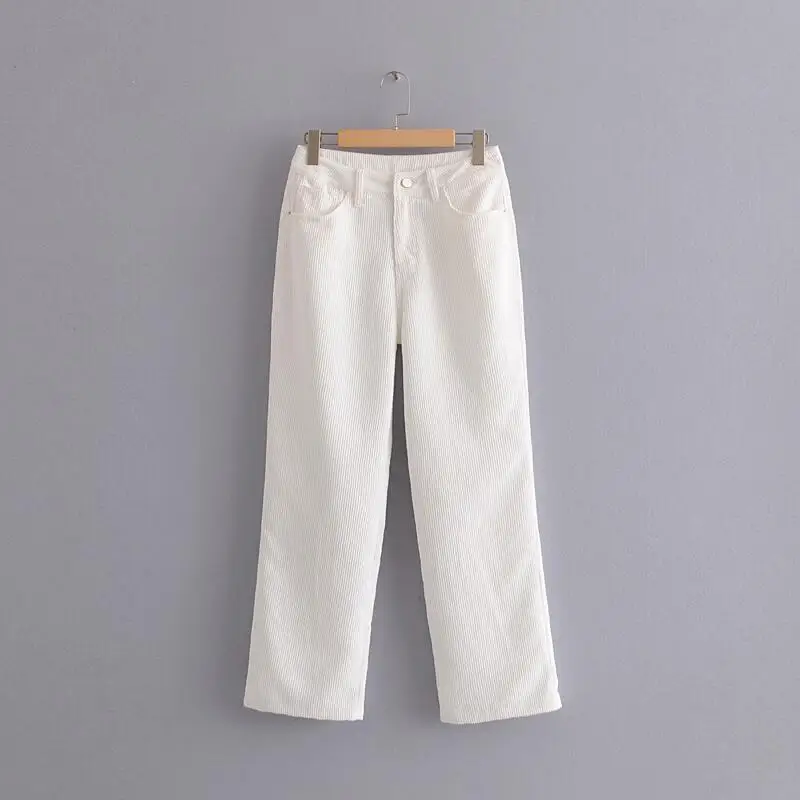 off white corduroy pants