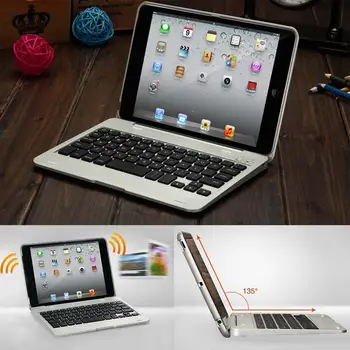 

Foldable Wireless Rechargeable Keyboard Case Cover For iPad Mini E Shockproof Portable Keyboard Case for iPad Mini