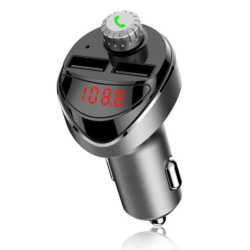Fm-передатчик 3.1A Универсальный двойной USB Handsfree Bluetooth автомобильный комплект MP3 портативная музыка