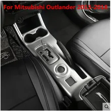 Высокое качество ABS хром серебро 3 стиля панели шестерни панель салона автомобиля для Mitsubishi Outlander 2013- автомобильные Чехлы автомобиля-Стайлинг