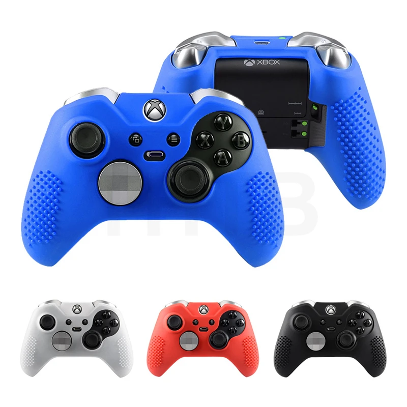 

Silicone Protective Cases Cover for XBOX ONE 1 Elite Controller Gamepad Black Red Blue White Anti-skid Joystick Accessories