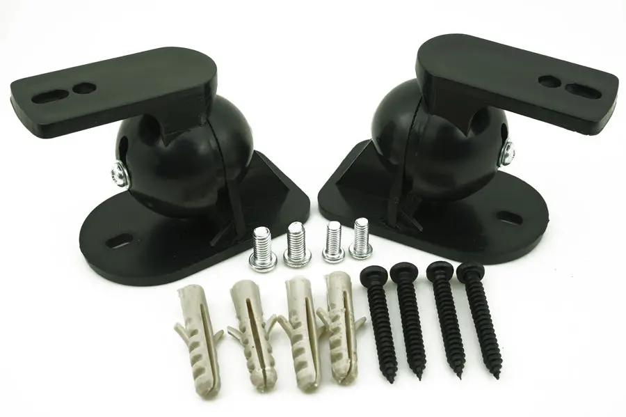 

2pcs/lot Free Shipping SPEAKER WALL MOUNTS Bracket with TILT 15 degree Horizontal swivel 180 degree Adjustable