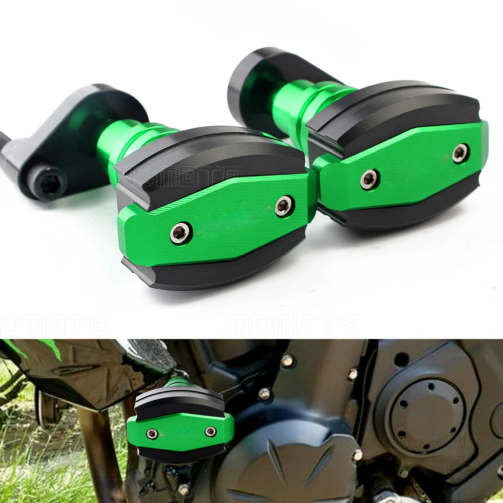 Frame Sliders Crash Pad Cover Falling Protector Guard for kawasaki Z900 2017 CNC Motorcycle Crash Pads Frame Sliders Protector цена Frame Sliders Crash Pad Cover Falling Protector Guard for kawasaki Z900 2017 CNC Motorcycle Crash Pads Frame Sliders Protector цены онлайн