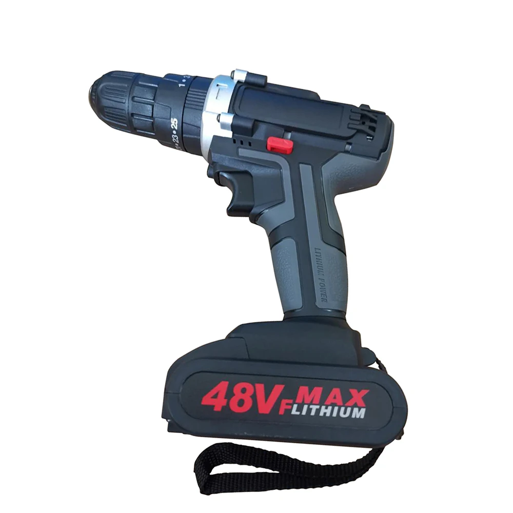 

48V Cordless Electric drill powerful Rechargeable Lithium Battery Cordless Hand Drills Home DIY Electric Screwdriver Power Tools