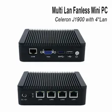 Quad core linux промышленный мини-пк linux embedded system celeron J1900 встроенный пк один usb3.0 Поддержка сервера брандмауэра pfsense