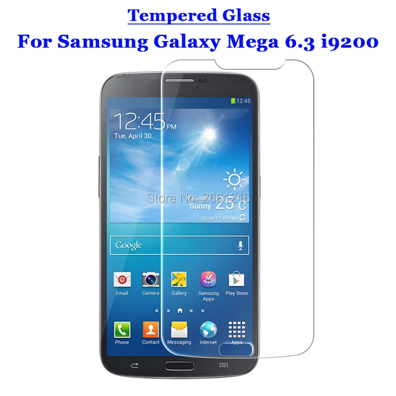 

Mega 6.3 i9200 Tempered Glass 9H 2.5D Premium Screen Protector Film For Samsung Galaxy Mega 6.3 i9200 i9205 i9208 6.3"