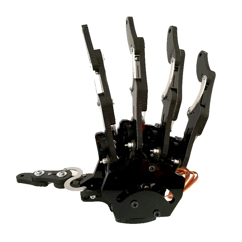 

Mini Bionic Hand Assembled Robot Hand Five Finger 5 Fingers Claw Palm Clamp Talon Finished Robotic Gripper DIY Maker Kit Toy