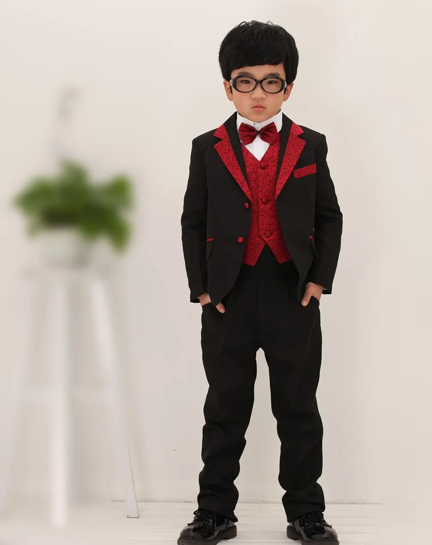Hot Child Tuxedo Suit 2017 Wedding Dress For Kids Boy Suits Hot Child Tuxedo Suit 2017 Wedding Dress For Kids Boy Suits Red Bm 0140 Baby Blazer Set Jacket Pant Vest In From Men S Clothing