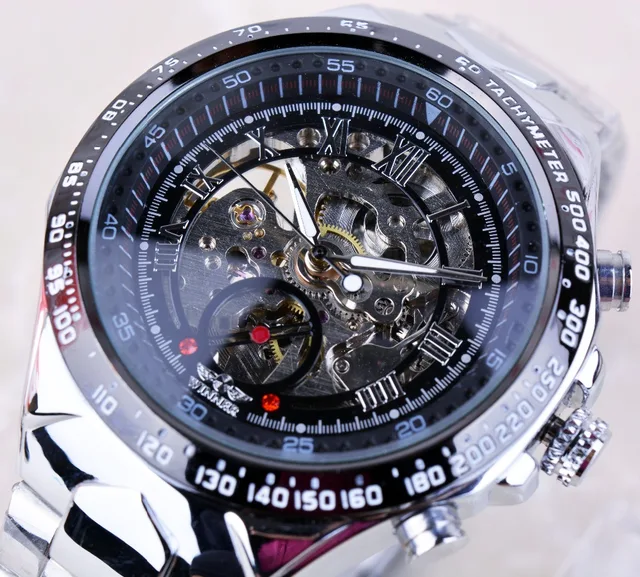 2016 Automatic Mechanical Watches Full Stainless Steel Band