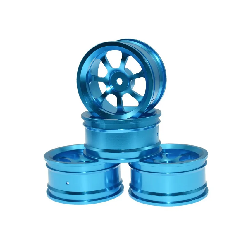 110 New Arrival 2019 Alloy Wheels for Car 12mm Universal Allen Screw Hole 4pcs Blue Silver Purple Color RC car parts Dropship (2)