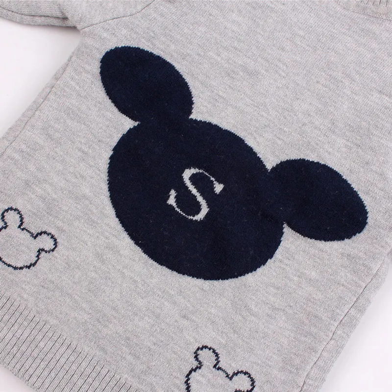 Mickey Cotton Baby Boy Sweater V Neck Cardigan for Infant Kids Girls Soft Comfortable Crochet Knitting Warm Outfit Autumn Winter (6)