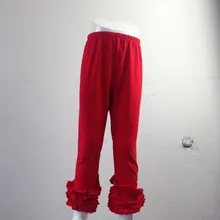 Детские вязаные хлопковые леггинсы с оборками; леггинсы для малышей; Тонкие штаны для девочек