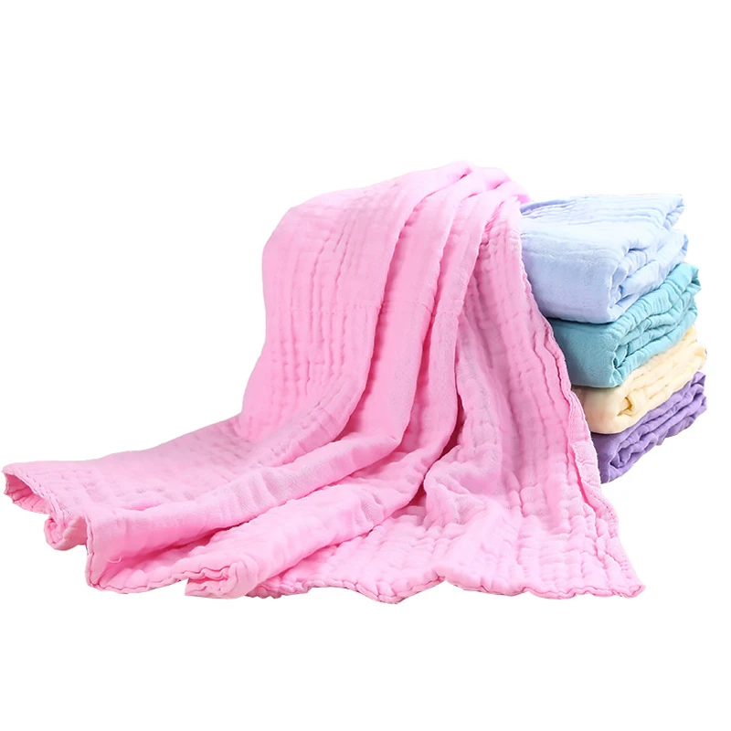 New Square Baby Bath Towels Kids Solid Cotton Baby Towels Blanket