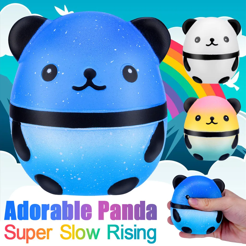 Новый Galaxy Skuishy животные Squishies Galaxy Panda фрукты ароматизированный медленный нарастающее при сжатии Снятие напряжения и тревоги антистрессовые