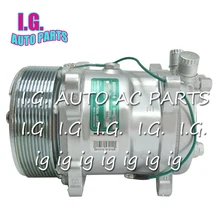 SD508 Sanden 508 Стиль A/C кондиционер компрессор змеевидный пояс шкив хром PV10 24 V