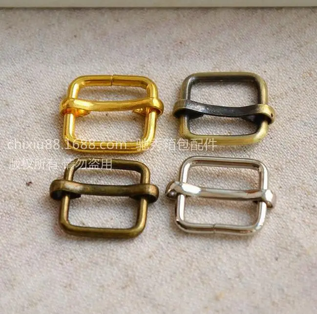 

20pcs/lot Metal adjustable square ring buckles garment belt DIY Needlework Luggage Sewing handmade Bag purse buttons LW0461