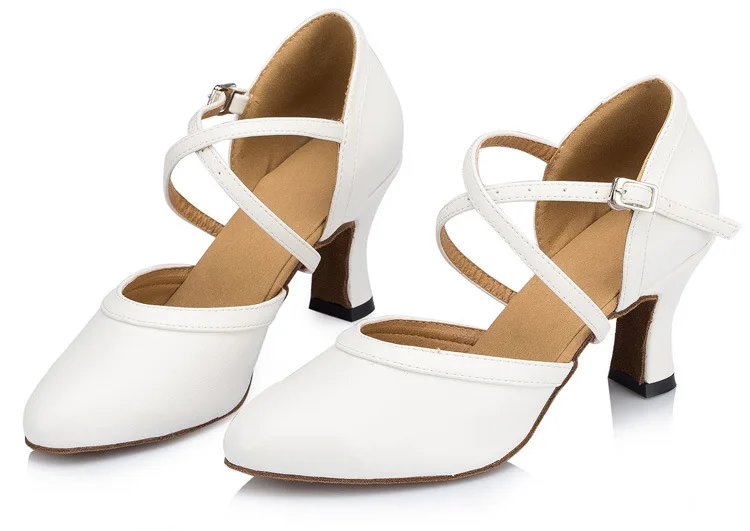 white ballroom dance shoes