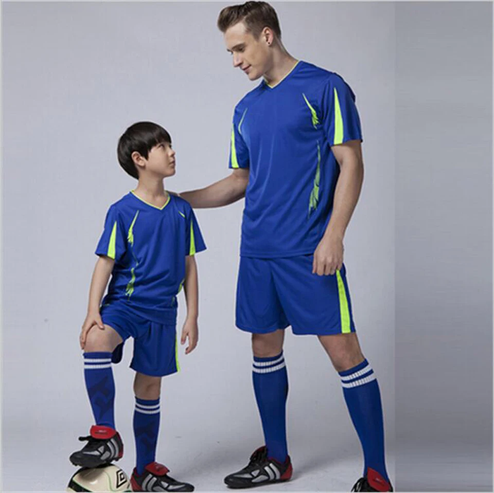Футбольные тренировочные костюм обувь для мальчиков Футбол Джерси молодежи наборы ухода за кожей футбольный комплект для детей пустой Maillot De Foot voetbal tenue дети