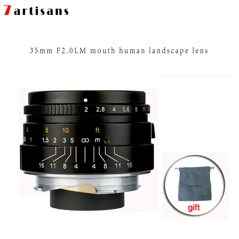 7 Объектив artisans 35 мм f2 с большой апертурой одноосный m объектив для Leica M M240 M3 M5 M6 M7 M8