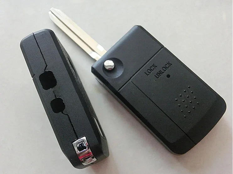 

New Replacement FOB Case Side 2 Buttons For Toyota Modified Flip Folding Remote Key Shell TOY43 Blade
