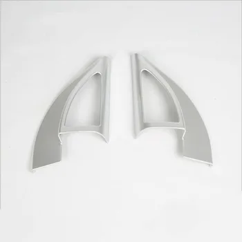 

For KIA KX7 2017 2PCS ABS Chrome Car A Pillar Tweeter Decorative Light Box Cover Case Cover Trim Car Styling Accessories