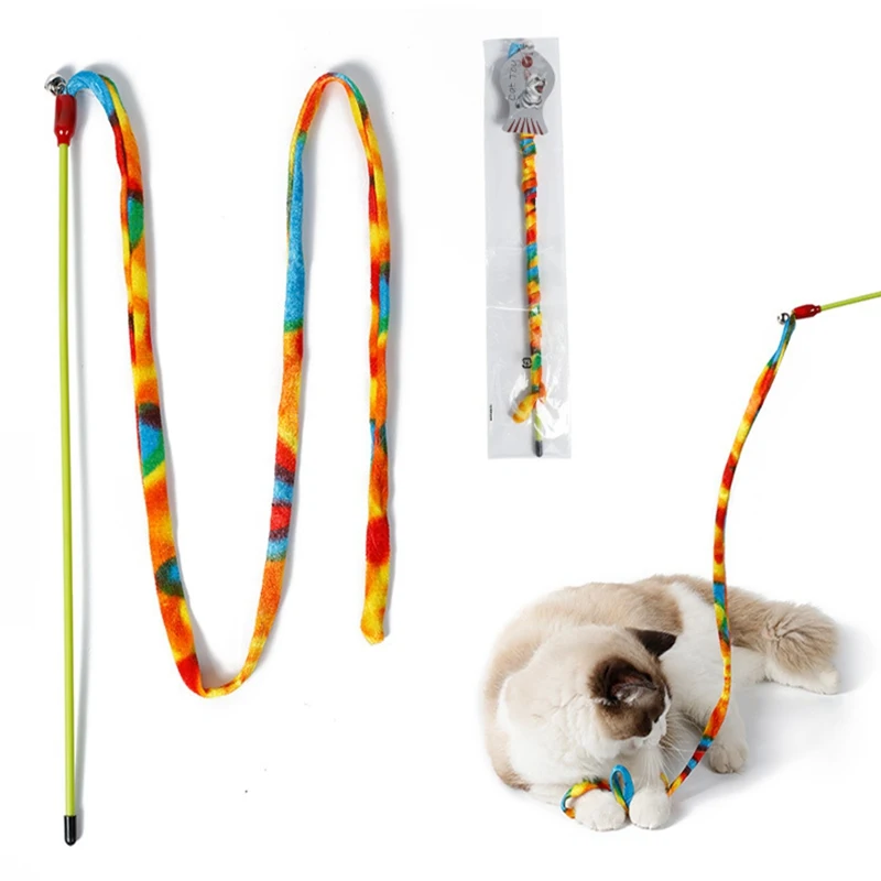 

2019 New Leopard-like Pet Toys For Cats Sticks With Bells Interesting Cat Toys Funny Interactive Kitten Toys For Pet Products