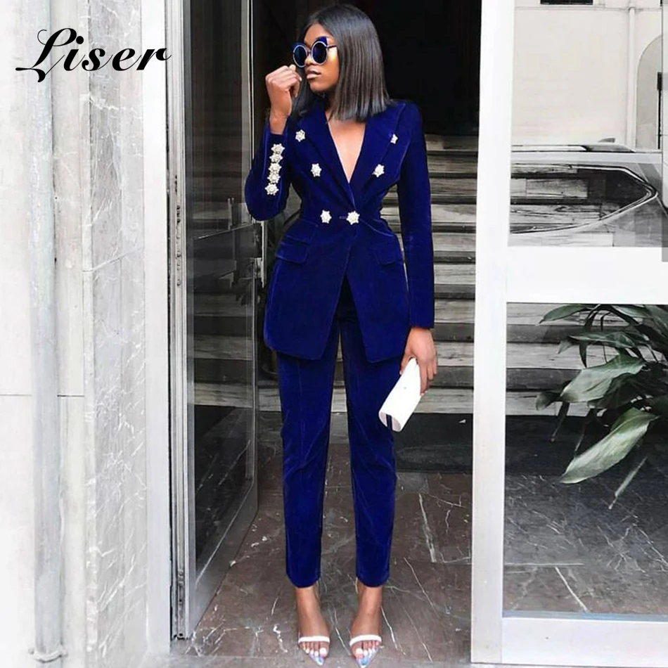 

Liser 2018 New Summer Women Jackets V Neck Beading Two Pieces Jackets Sexy Bodycon Elegant Celebrity Party Navy Jacket Vestidos