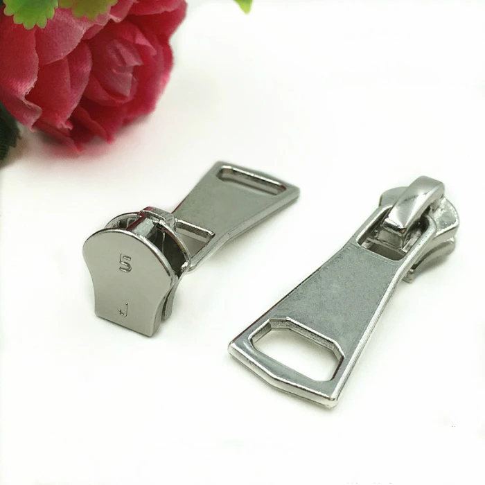 3# 5# 8# 10# fashion slider for metal zipper repair bags clothing tent zipper puller 10pcs black silver gold garment accessories