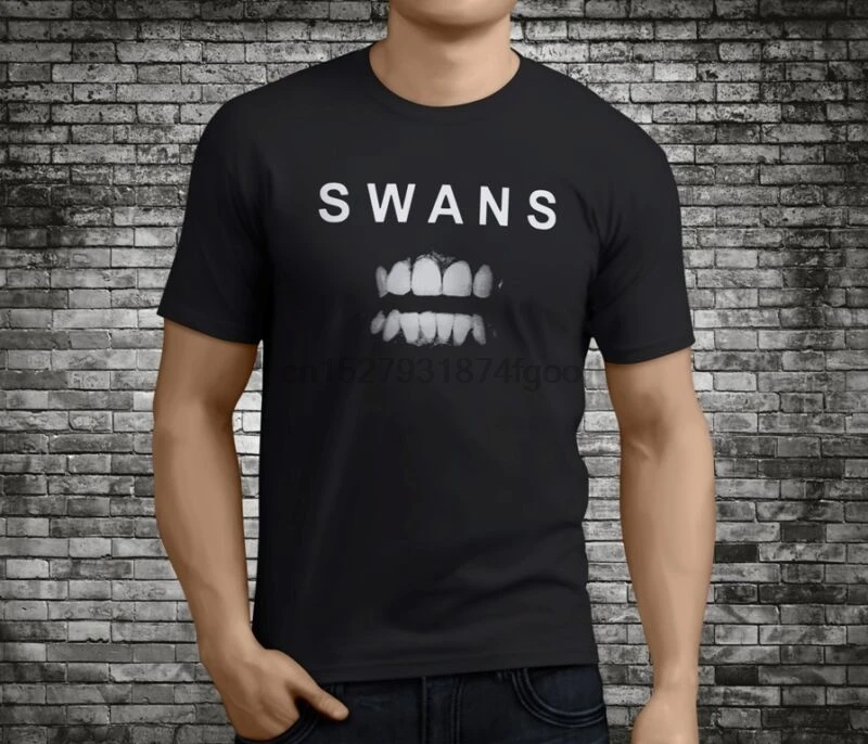 

New Popular Swans Band Black T-Shirt Size S-3XL