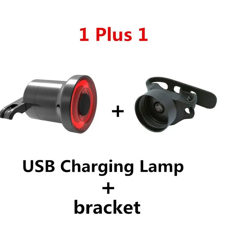 

2018 New Bicycle Taillight Cycling Light Intelligent Sensory Brake Light USB Rechargeable Highly Flashed Bike Riding Lamp