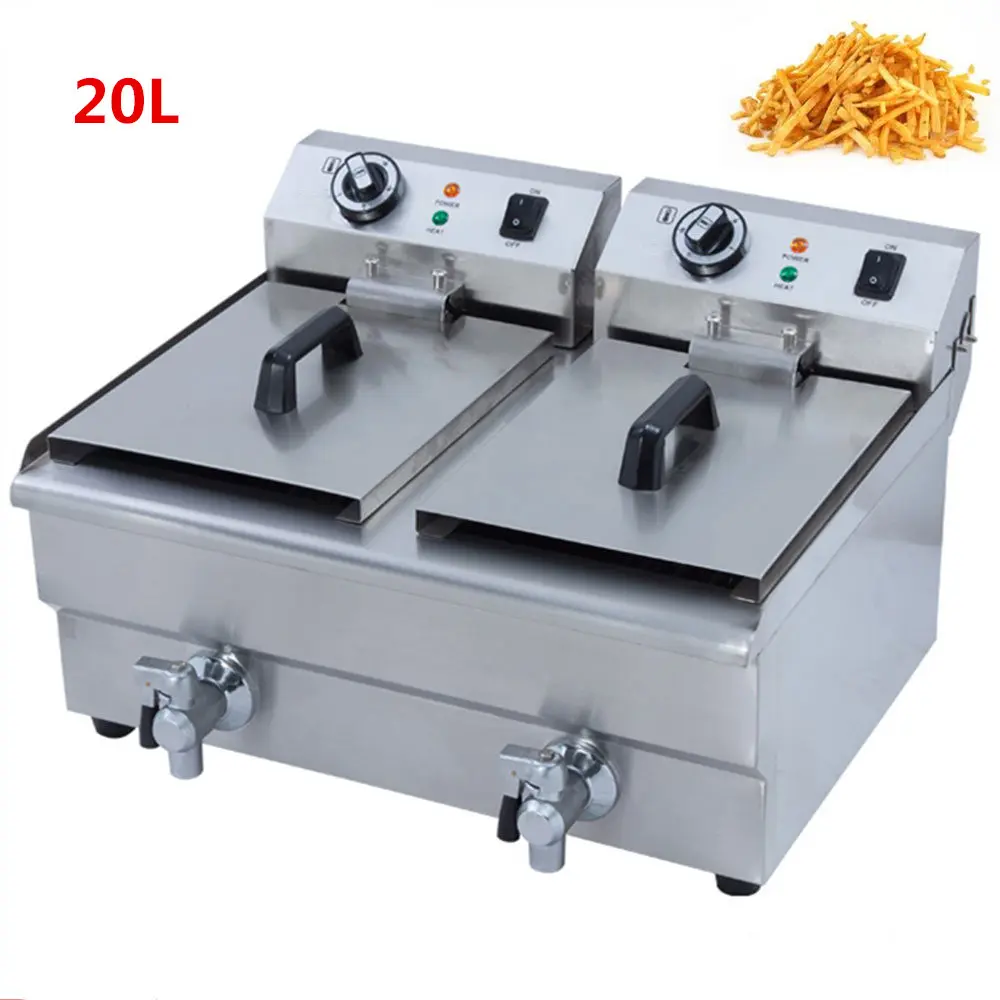 Commercial Electric Restaurant Food Frying Machine Stainless Steel Deep