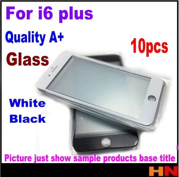 10pcs for iphone 6 6g 5.5&quot 5.5 inch trouch screen glass front white black only quality A OCA user | Мобильные телефоны и