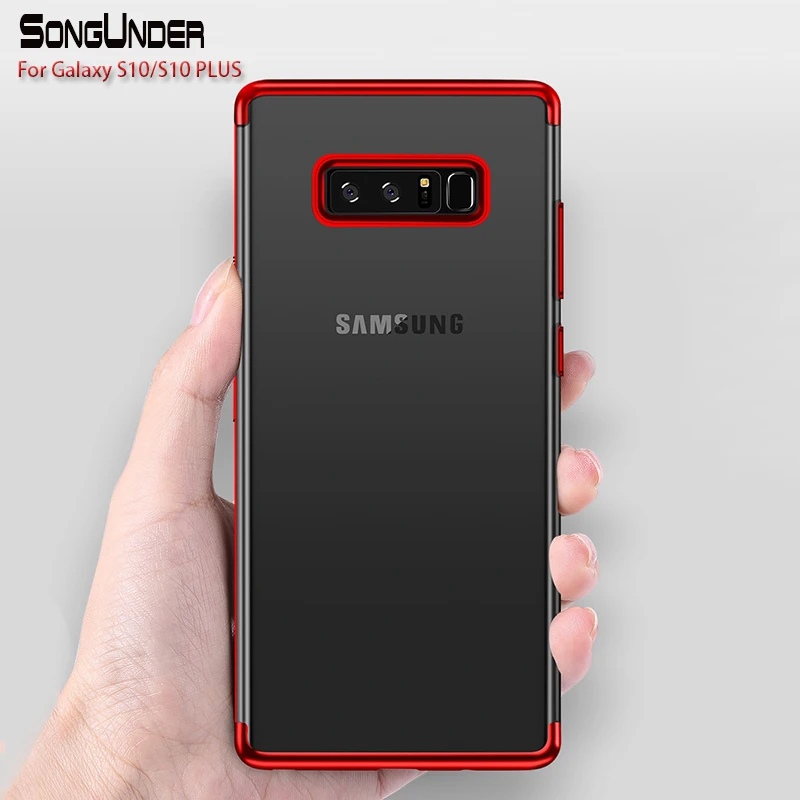Чехол для Samsung Galaxy S10 чехол с покрытием из ТПУ мягкие силиконовые чехлы задняя