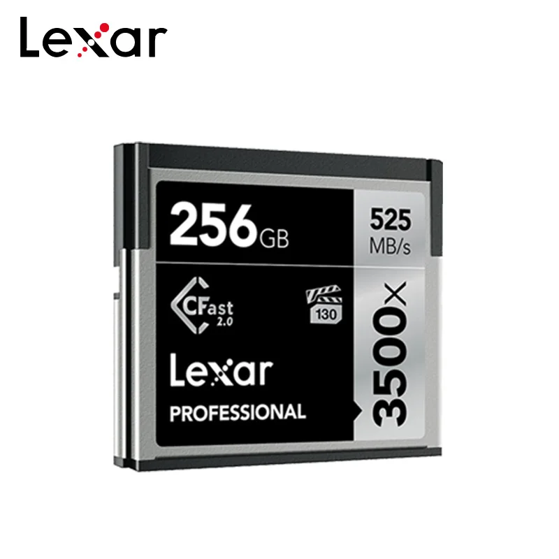 Lexar CF карт 256 ГБ 128 Гб 64 Гб Cfast 2,0 слот для карт памяти 512 ГБ 3500x до 525 МБ/с. для профессионального Камера sony Камера