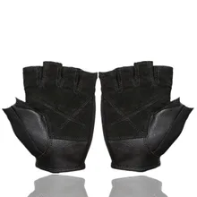 Спортивные перчатки с противоскользящей свиной кожей, износостойкие для Мужской тренировки, перекрестный Бодибилдинг