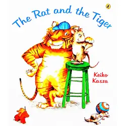 Rat и тигра Keiko Kasza образования английский иллюстрированная книга обучение карты История Книги для маленьких детей подарки