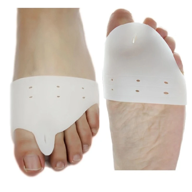 

2pcs =1pair Daily Use Foot Care Silicone Hallux Valgus Orthosis Toe Separator The Bone Big Toe Corrector Bunion Forefoot Pad