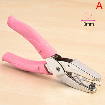 

Handle Hole Punch DIY Loose-leaf Paper Cutter Single Hole Puncher School Office Binding Stationery