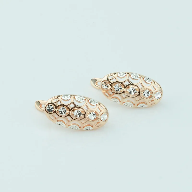 Модные ювелирные изделия круглые белые смешанные 585 золотые женские серьги специальный дизайн серьги-капли