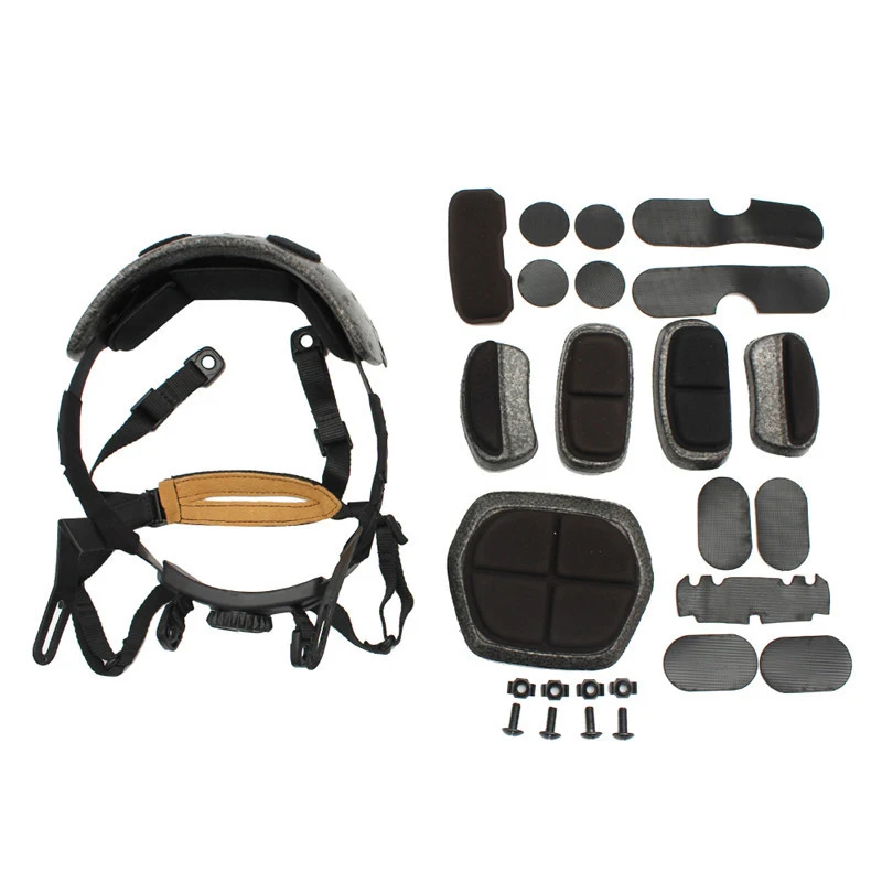 Online FMA ACH Occ Dial Liner Kit sistema de casco ajustable conjunto completo casco suspensión interior Sistema de Correa casco accesorios casco rápido