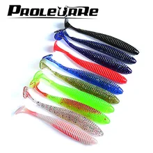 10 шт. 2.4 г 8.5 см PESCA искусственный мягкий приманку Японии Шад червь Swimbaits джиг-головки Fly Рыбалка силиконовой резины рыбы yr-212